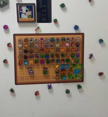 Farm Videogame-Inspired Fridge Magnets