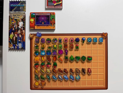 Farm Videogame-Inspired Fridge Magnets