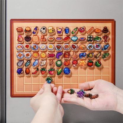 Farm Videogame-Inspired Fridge Magnets